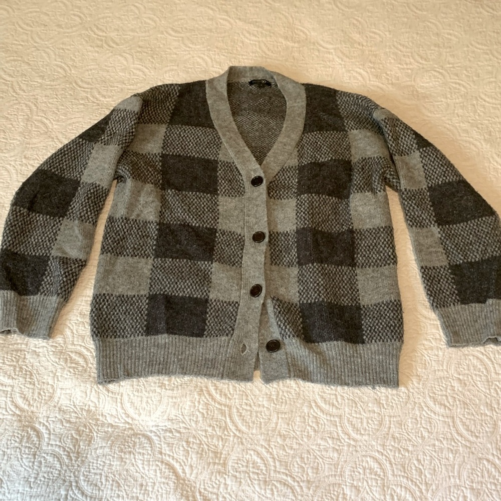 Papermoon Cozy Checkered Cardigan